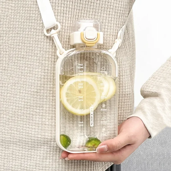 750ml Fashion Plastic Water Bottle With Strap Eco-Friendly Portable Creative Durable Outdoor Sport Drinking Bottle 1