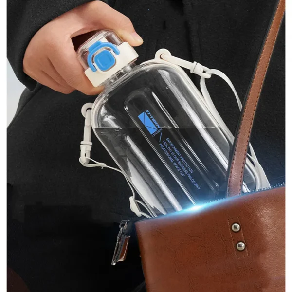 750ml Fashion Plastic Water Bottle With Strap Eco-Friendly Portable Creative Durable Outdoor Sport Drinking Bottle 5