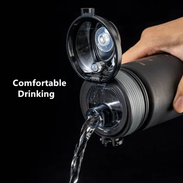 650ml/1000ml/1500ml High Quality Tritan Material Sport Water Bottle Cycling Climbing Gym Fitness Drinking Bottles Eco-Friendly 3