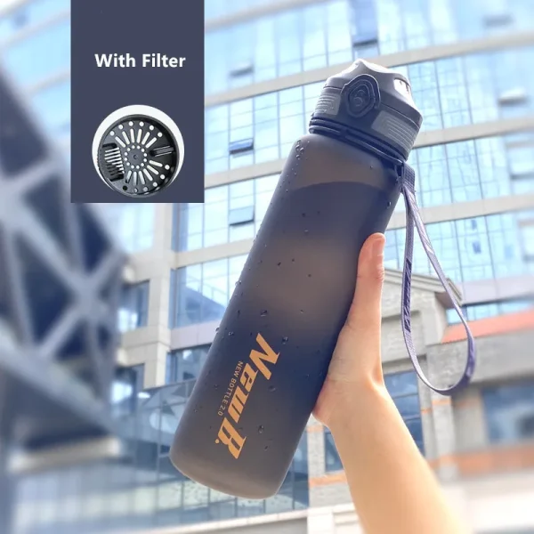 650ml/1000ml/1500ml High Quality Tritan Material Sport Water Bottle Cycling Climbing Gym Fitness Drinking Bottles Eco-Friendly 4