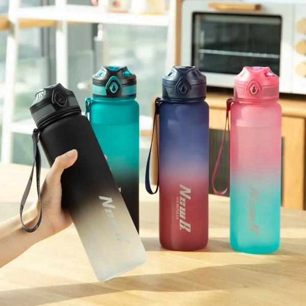 650ml/1000ml/1500ml High Quality Tritan Material Sport Water Bottle Cycling Climbing Gym Fitness Drinking Bottles Eco-Friendly 6