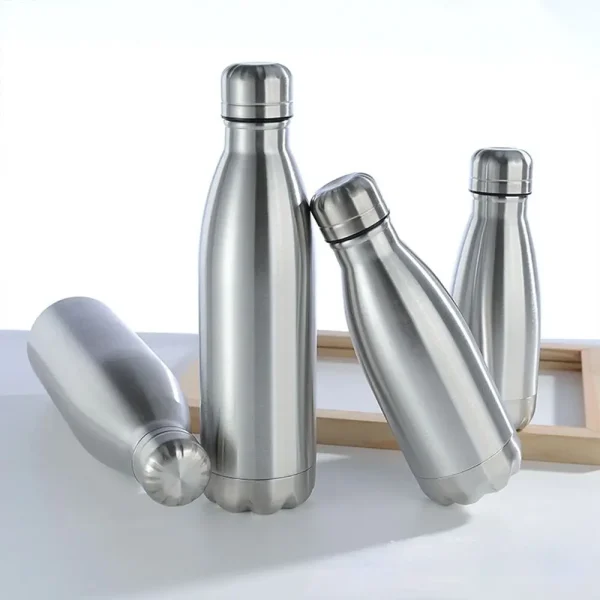 0.35/1 Liter Kids Stainless Steel Kids Large Capacity Sports Water Bottle Leak-proof Kettle Cola Drink Cup Drinking 4