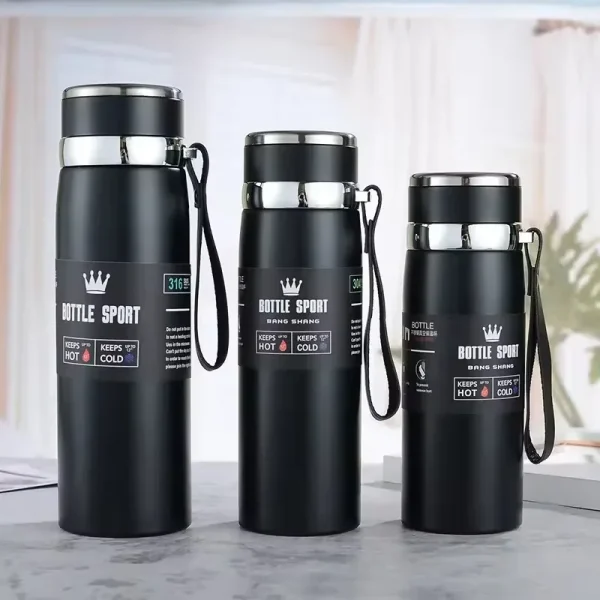 Large Capacity Outdoor Thermos Cup Stainless Steel Heat Preservation Cold Preservation 1000Ml Water Bottle Kitchen Outdoor Cup 2