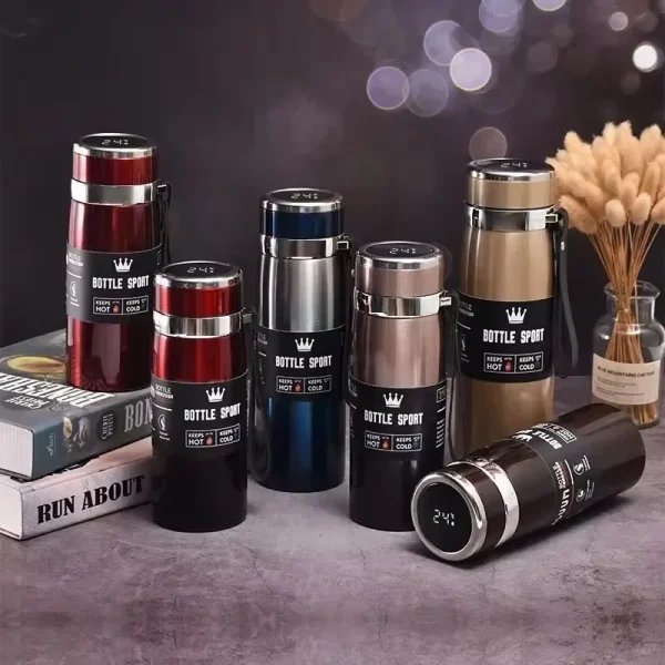 Large Capacity Outdoor Thermos Cup Stainless Steel Heat Preservation Cold Preservation 1000Ml Water Bottle Kitchen Outdoor Cup 6