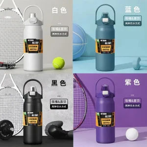 New Thermo Water Bottle Tumbler Thermoses Stainless Steel Thermo Bottle Portable Thermos Large Capacity Outdoor Vacuum Flasks 1