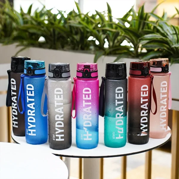 32oz Water Bottle Motivational Sport Water Bottle Leakproof Drinking Bottles Outdoor Sports Travel Kettle Drinking Water Bottle 2