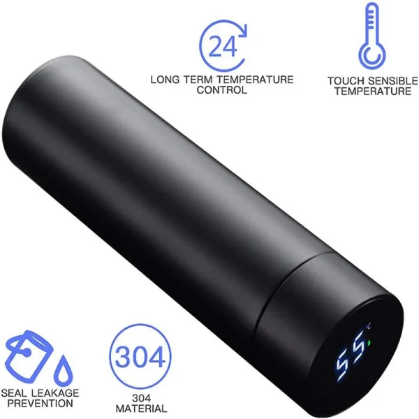 500ml Smart Water Bottle Stainless Steel Thermos Temperature Display Leakproof Vacuum Flasks Coffee Cup Milk Mug valentines day 6