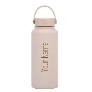 PuraCool Personalised Insulated Water Bottle 1000ml/1L/32oz Thermos Tumbler Flask Laser Engraving Customised Name Gift 1