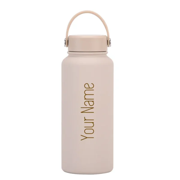 PuraCool Personalised Insulated Water Bottle 1000ml/1L/32oz Thermos Tumbler Flask Laser Engraving Customised Name Gift 1