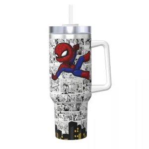 Stainless Steel Tumbler Spider-Man Marvel Thermal Cups Heat Preservation Cold and Hot Mugs Cup Travel Custom Water Bottle 1