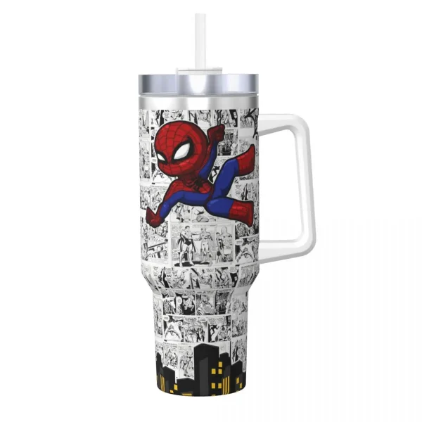Stainless Steel Tumbler Spider-Man Marvel Thermal Cups Heat Preservation Cold and Hot Mugs Cup Travel Custom Water Bottle 1