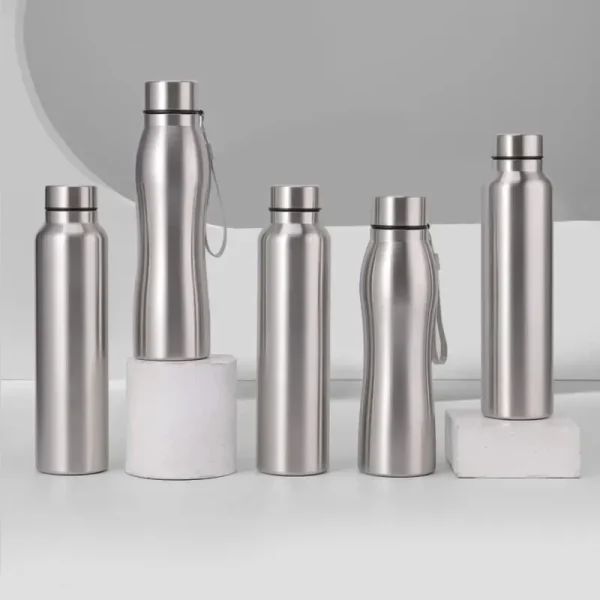 High Quality 1000ml Stainless Steel Sport Water Bottle Single-layer Rugged Water Cup Metal Flask Drinkware Camping Sports Gym 2