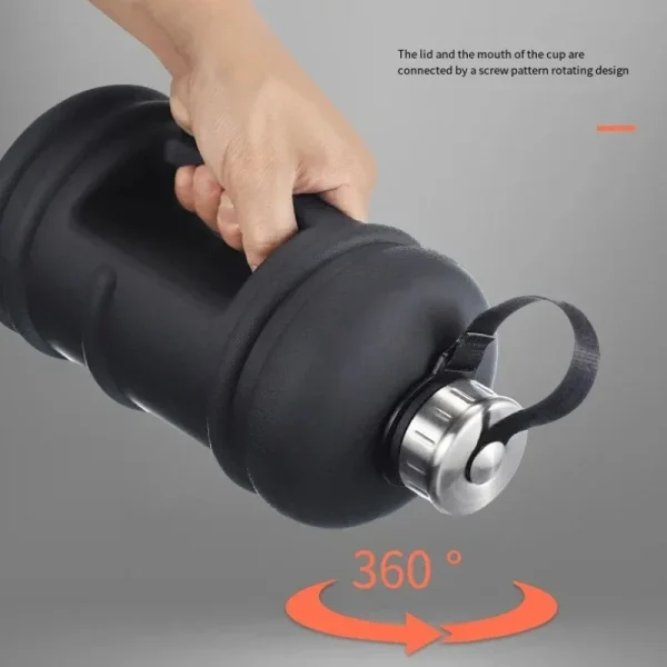 Portable 2.2L Large Capacity Plastic Sports Bottles Outdoor Travel Cold Water Cup Fitness Gym Protein Shaker Sport Bottle Termos 1