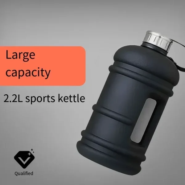 Portable 2.2L Large Capacity Plastic Sports Bottles Outdoor Travel Cold Water Cup Fitness Gym Protein Shaker Sport Bottle Termos 2