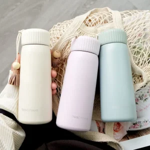 400ml/250ml Creative Thermos Mug With Rope Cute Portable Stainless Steel Vacuum Flask Girl Student Thermal Water Bottle Tumbler 1