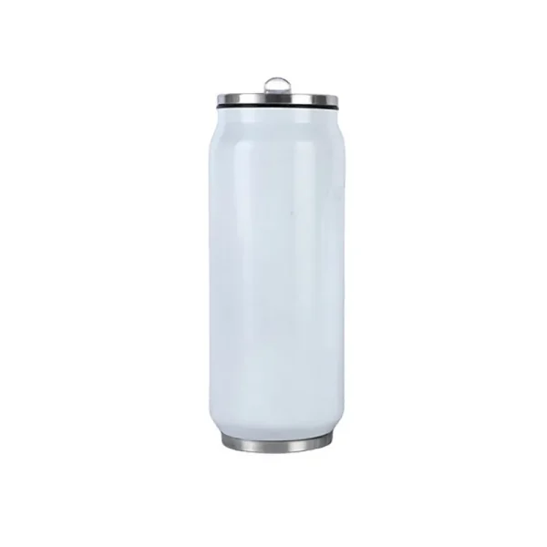 Ice American Coffee Cup Thermos Stainless Steel Sports Water Bottle Straw Cup Creative Cola Can Double-layer Vacuum Straw Cup 6