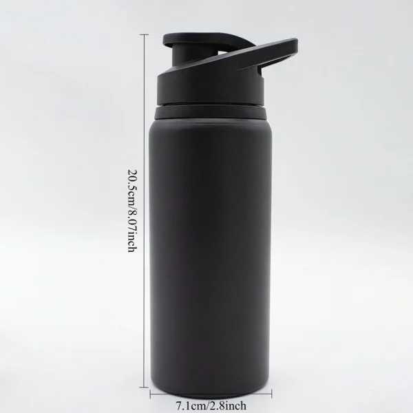 Portable Water Bottle Outdoor Sports Travel Cup Metal Drinking Bottle for Cycling Hiking Gym Leakproof Reusable Water Container 6