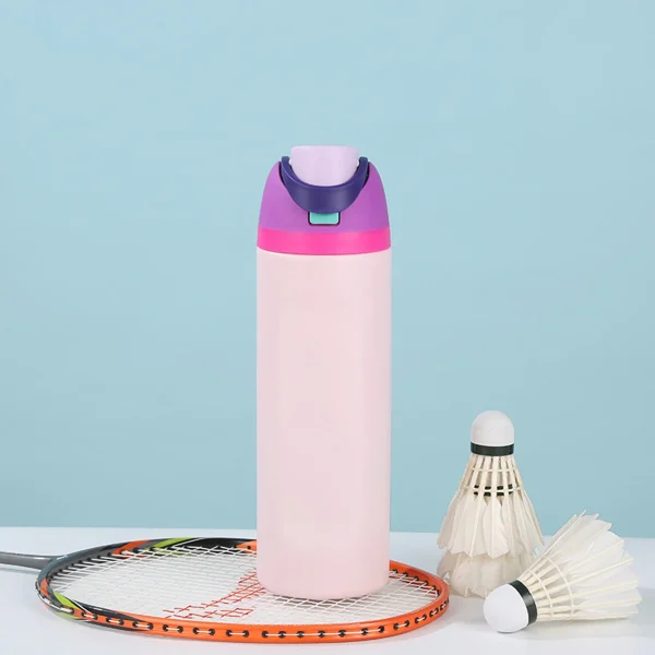 24oz  Insulated Stainless Steel Water Bottle With Straw Thermos Cup Vacuum Flasks Car Water Bottle For Sports Travel 2