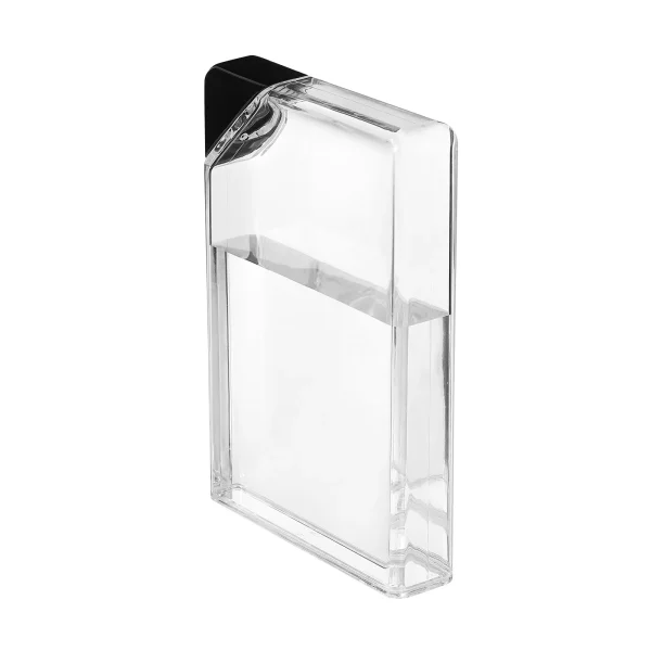 Water Bottle Flat Bottles Kettle Camping Fitness Drinking Gym Square Slim Purse Travel Outdoor Transparent Flat Water Bottle 3