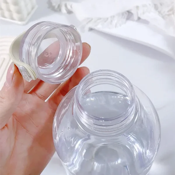 1 L large Water Bottle Plastic Clear Sport Drinking Bottle With Handle Portable Outdoor Tour Travel Cups Summer Drinkware 4