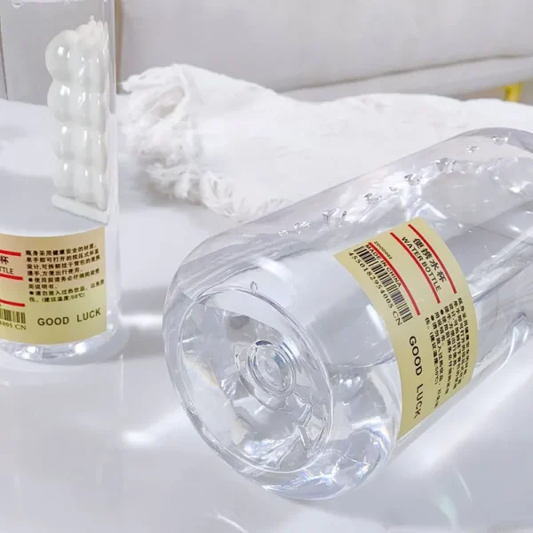 1 L large Water Bottle Plastic Clear Sport Drinking Bottle With Handle Portable Outdoor Tour Travel Cups Summer Drinkware 5