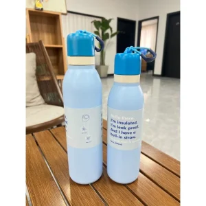 18/24oz Stainless Steel Insulated Bottle Macaron Color Series Large Capacity Sports Kettle Outdoor Portable Vacuum Flask Bottle 1