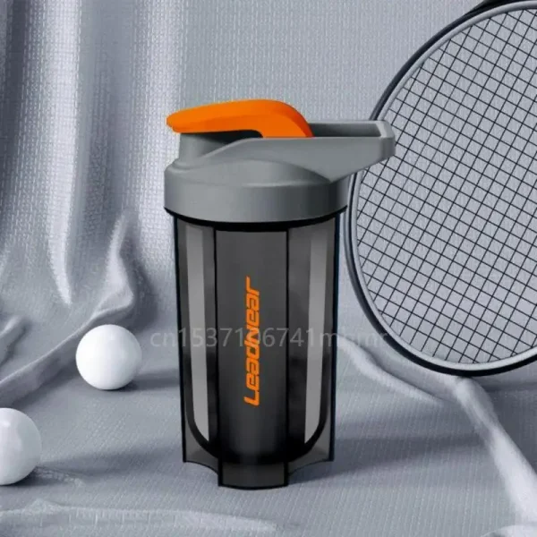 500ML Portable Sport Shaker Bottle Protein Powder Shaker Cup Leak Proof Water Bottle For Gym Fitness Training Drinking Bottle 1