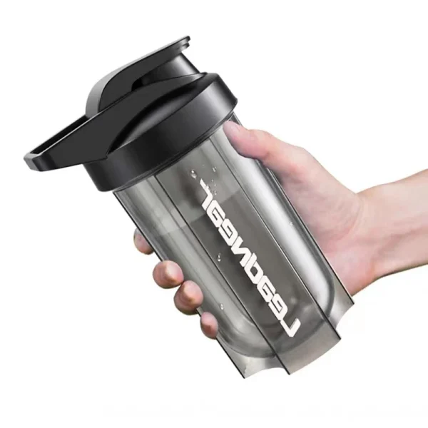 500ML Portable Sport Shaker Bottle Protein Powder Shaker Cup Leak Proof Water Bottle For Gym Fitness Training Drinking Bottle 3