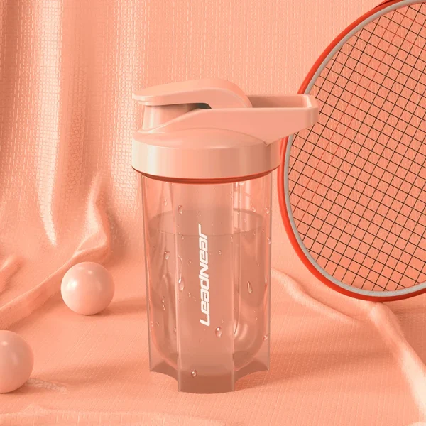 500ML Portable Sport Shaker Bottle Protein Powder Shaker Cup Leak Proof Water Bottle For Gym Fitness Training Drinking Bottle 5