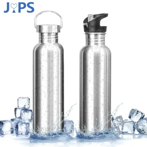 500/750/1000ml Stainless Steel Water Bottle with Straw Sports Water Bottle Cold Water Bottle for Gym Cycling Hiking Drinkware 1