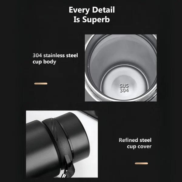 1L Stainless Steel Thermos Bottle Thermal Water Bottle Keep Cold and Hot Water Bottle Thermos for Water Tea Coffee Vacuum Flasks 5