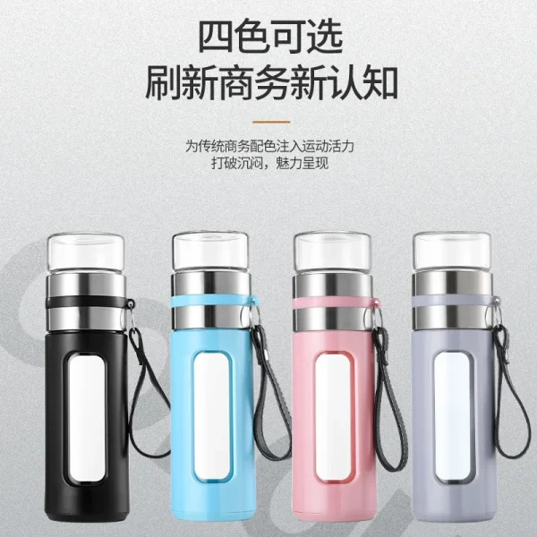 Travel Tea Infuser Glass Water Bottle Tumbler Accessories Teapot Infusion Portable  Glass Cups Kitchen Accessories Filter 5