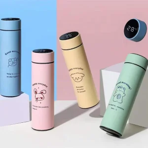 Smart Thermal Bottle Display Temperature Thermal Mug Stainless Steel Food Thermos For Tea Water Bottle With Heating Lovely Cup 1