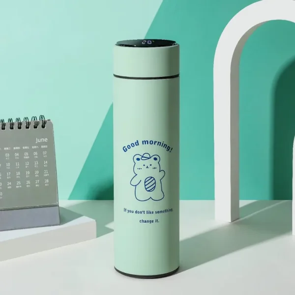 Smart Thermal Bottle Display Temperature Thermal Mug Stainless Steel Food Thermos For Tea Water Bottle With Heating Lovely Cup 3