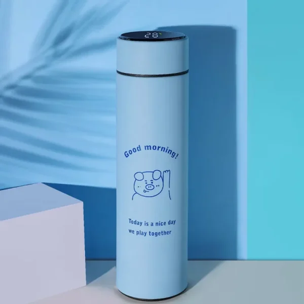Smart Thermal Bottle Display Temperature Thermal Mug Stainless Steel Food Thermos For Tea Water Bottle With Heating Lovely Cup 4