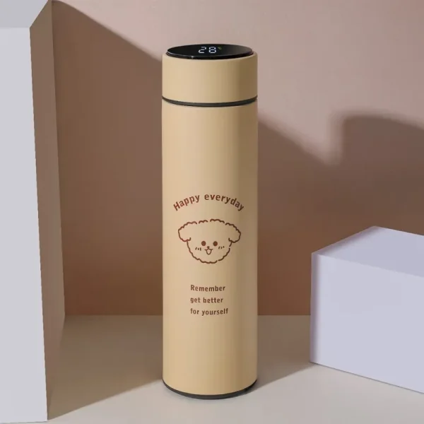Smart Thermal Bottle Display Temperature Thermal Mug Stainless Steel Food Thermos For Tea Water Bottle With Heating Lovely Cup 5