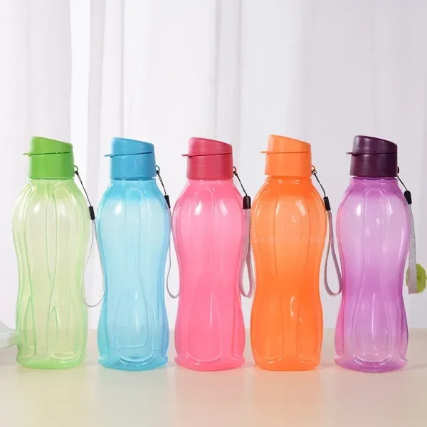 800/1100ML Bottle Plastic Water Bottle Portable Outdoor Sports Water Cup Large Capacity Solid Color Space Cup Plastic Drinkware 1