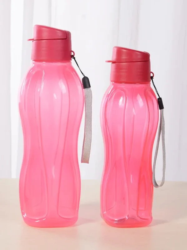 800/1100ML Bottle Plastic Water Bottle Portable Outdoor Sports Water Cup Large Capacity Solid Color Space Cup Plastic Drinkware 2