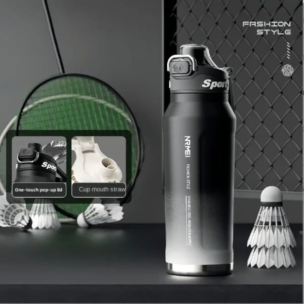 1.5L Thermos Water Bottle Stainless Steel Vacuum Flasks Keep Cold Hot Water Coffee bottles Portable Sport Gym Kettles gift 2