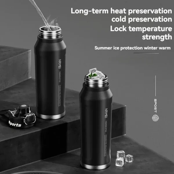 1.5L Thermos Water Bottle Stainless Steel Vacuum Flasks Keep Cold Hot Water Coffee bottles Portable Sport Gym Kettles gift 4