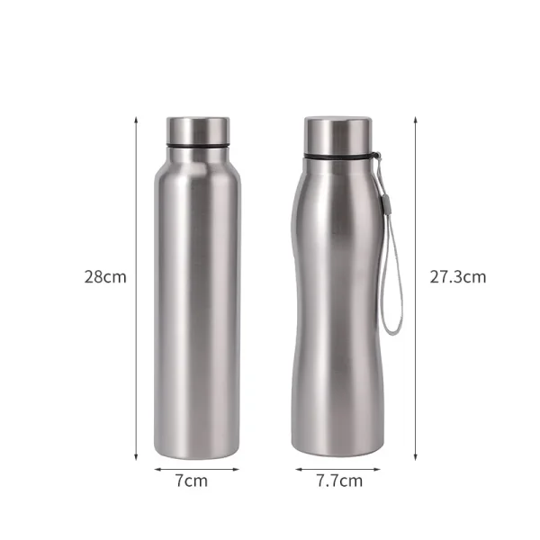 Stainless Steel Water Bottle 1 Liter Vacuum Flasks Insulated Simple Sport Travel Camping Drink Bottles Metal Water Cup botella 5