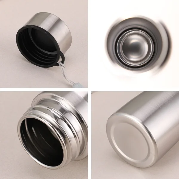 Stainless Steel Water Bottle 1 Liter Vacuum Flasks Insulated Simple Sport Travel Camping Drink Bottles Metal Water Cup botella 6