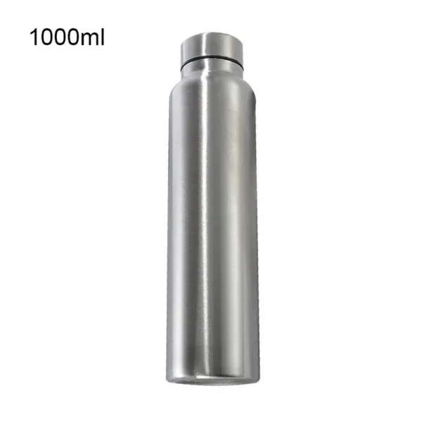 650ml/1000ml Stainless Steel Sport Water Bottle Single-layer Rugged  Cup Metal Flask Drinkware Camping Sports Gym 6