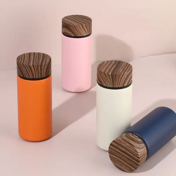 Name Custom 316 Stainless Steel Travel Drink Water Bottle Mini Thermos Bottle Thermoses Coffee Vacuum Flasks Cup 2