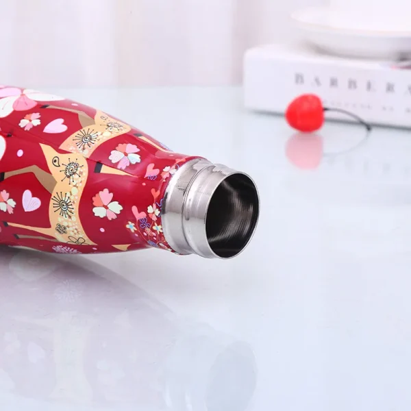 500ml Cartoon Deer Vacuum Cup Insulated Stainless Steel Water Bottle Coffee Thermos Portable Travel Sport Drink Bottle Gift 5
