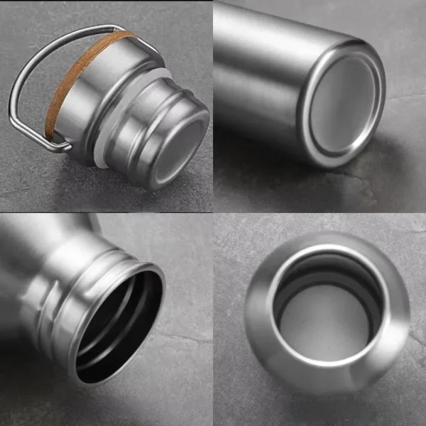 Stainless Steel Water Bottle 1000 750 500 350ml Big Mouth Cycling Hiking Waterbottle Drinkware Sports Bottle Flasks with Lid 5