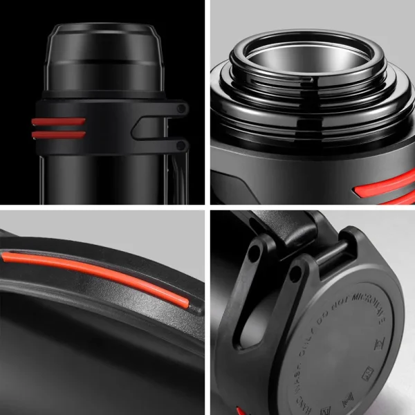 Large Capacity Thermos Bottle Outdoor Thermal Insulation Water Bottles Stainless Steel Travel Mug for Coffee Keep Hot Cold Drink 6