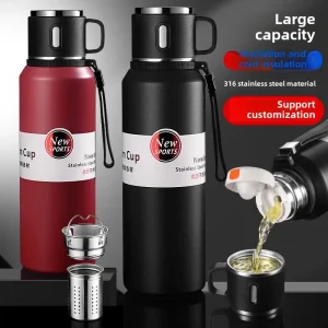 Thermo Bottle Thermal Mug Stainless Steel Water Cup Thermos Large Capacity Keeps Cold Drinkware Tumbler Insulated Thermos Travel 1
