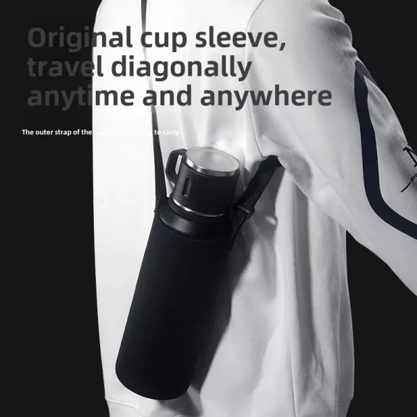 Thermo Bottle Thermal Mug Stainless Steel Water Cup Thermos Large Capacity Keeps Cold Drinkware Tumbler Insulated Thermos Travel 2