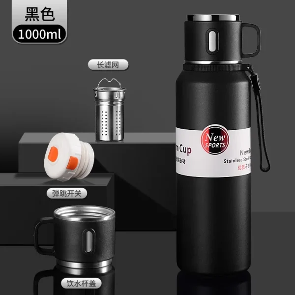 Thermo Bottle Thermal Mug Stainless Steel Water Cup Thermos Large Capacity Keeps Cold Drinkware Tumbler Insulated Thermos Travel 6